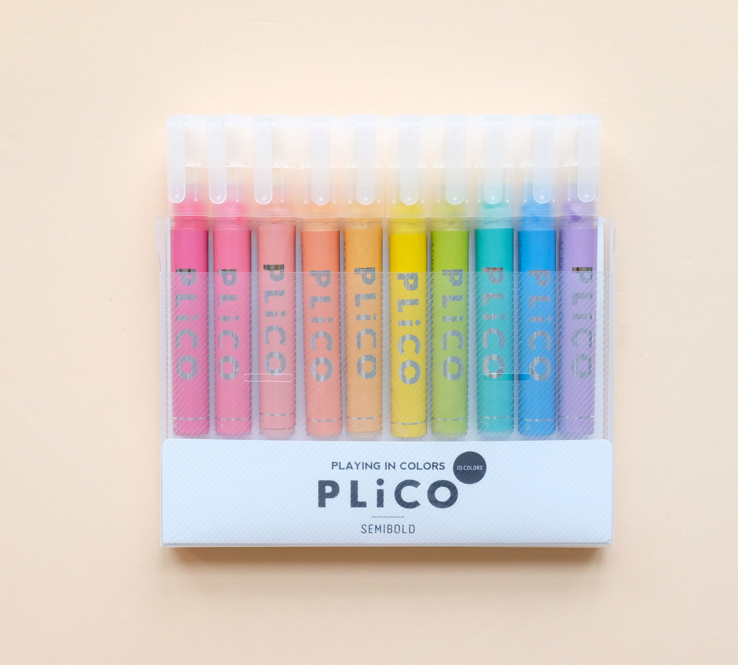 PLICO SEMIBOLD PEN 10 colors 1 set