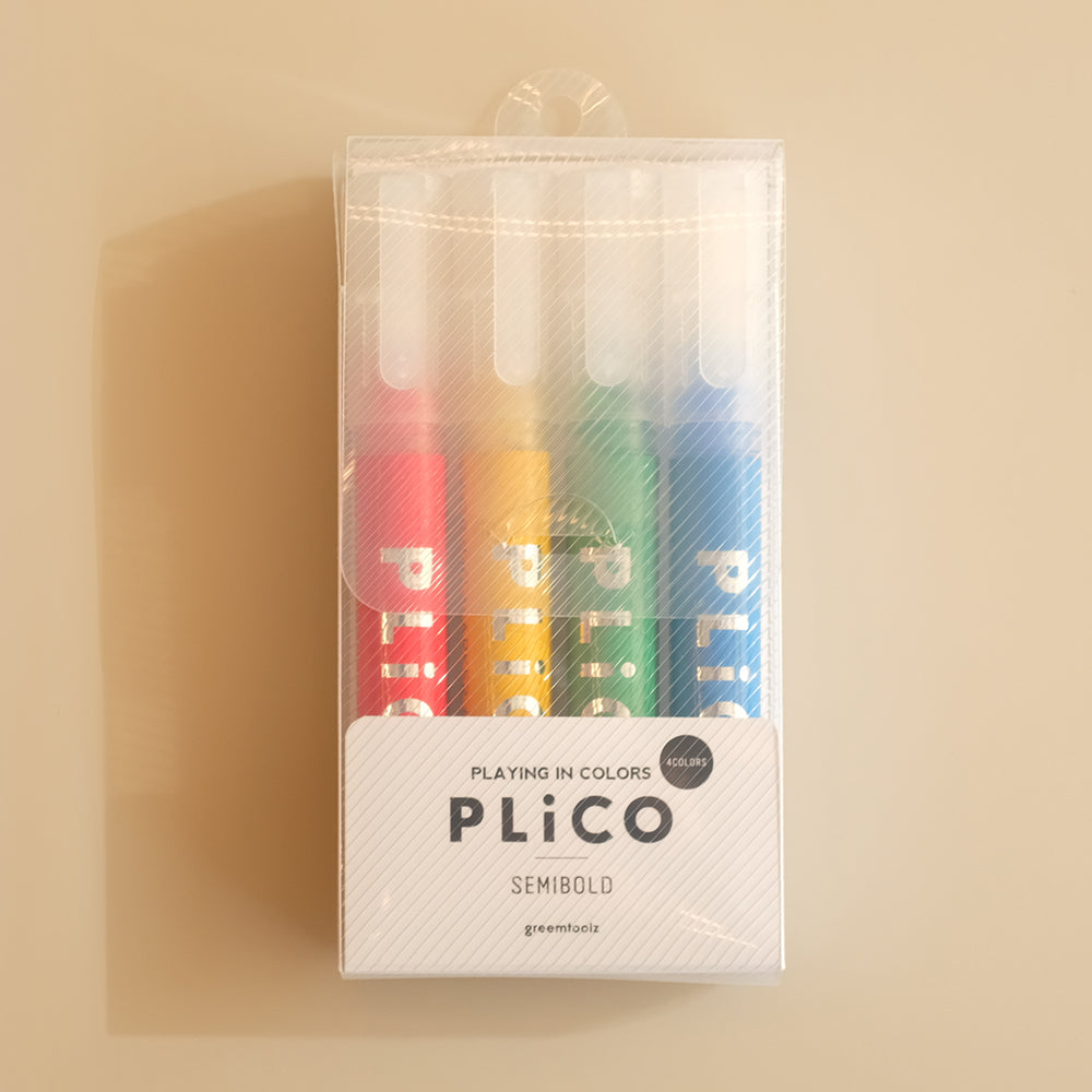 PLICO SEMIBOLD PEN 4 colors 1 set